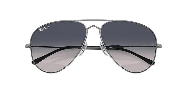 Ray-Ban Aviator Large Metal - Gunmetal w/ Blue Gradient