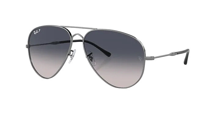 Ray-Ban Aviator Large Metal - Gunmetal w/ Blue Gradient