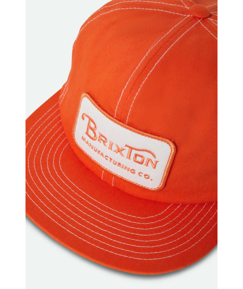 Brixton Grade HP Snapback - Solar Orange
