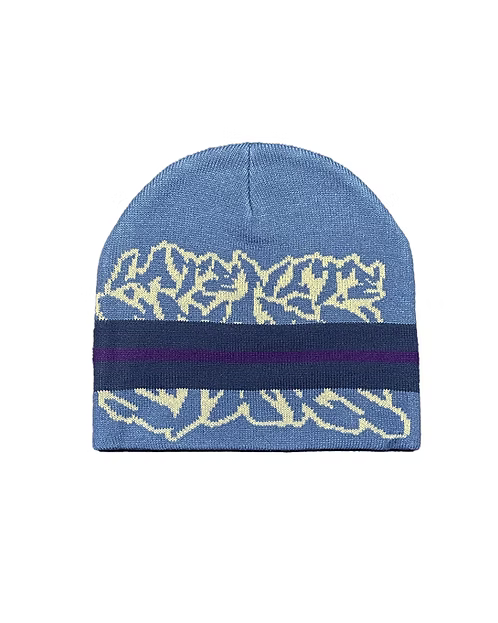 Late Nite Stars Stripe Beanie - Blue