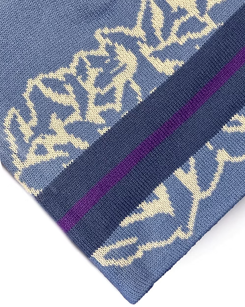 Late Nite Stars Stripe Beanie - Blue