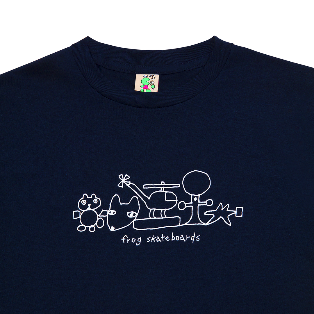 Frog Chopper Tee - Navy