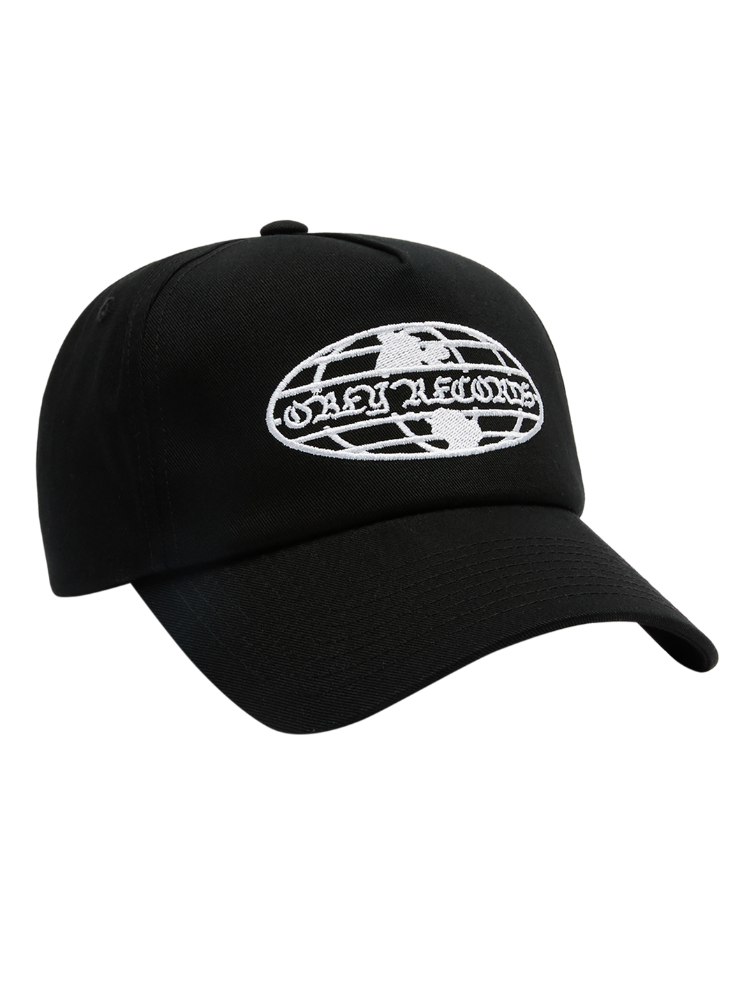 Obey World Records 5 Panel Hat - Black