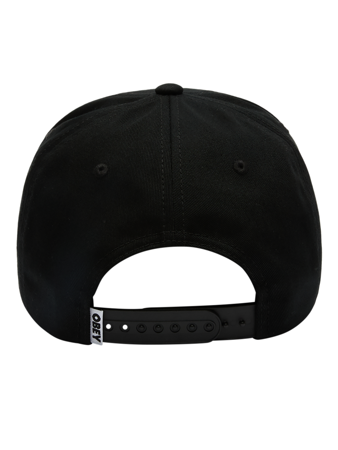 Obey World Records 5 Panel Hat - Black