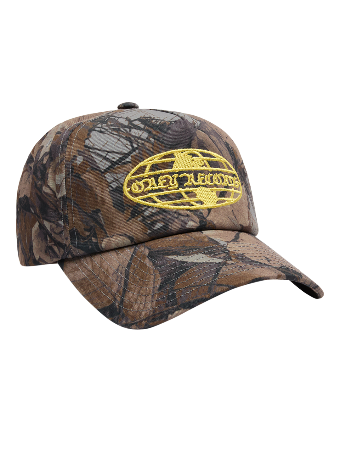 Obey World Records 5 Panel Hat - Fence Camo