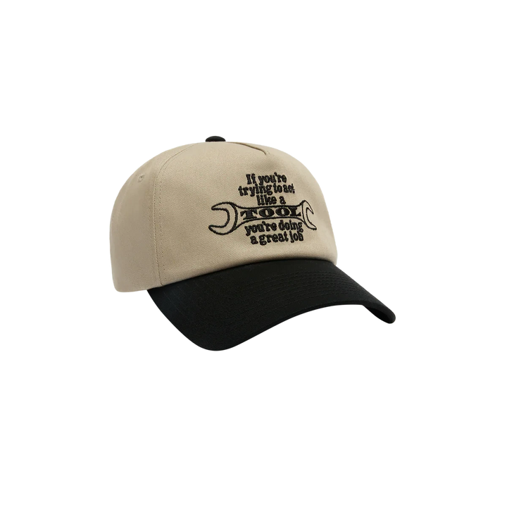 Obey Tool 5 Panel Snapback - Black /Khaki