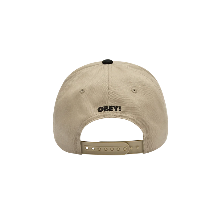 Obey Tool 5 Panel Snapback - Black /Khaki