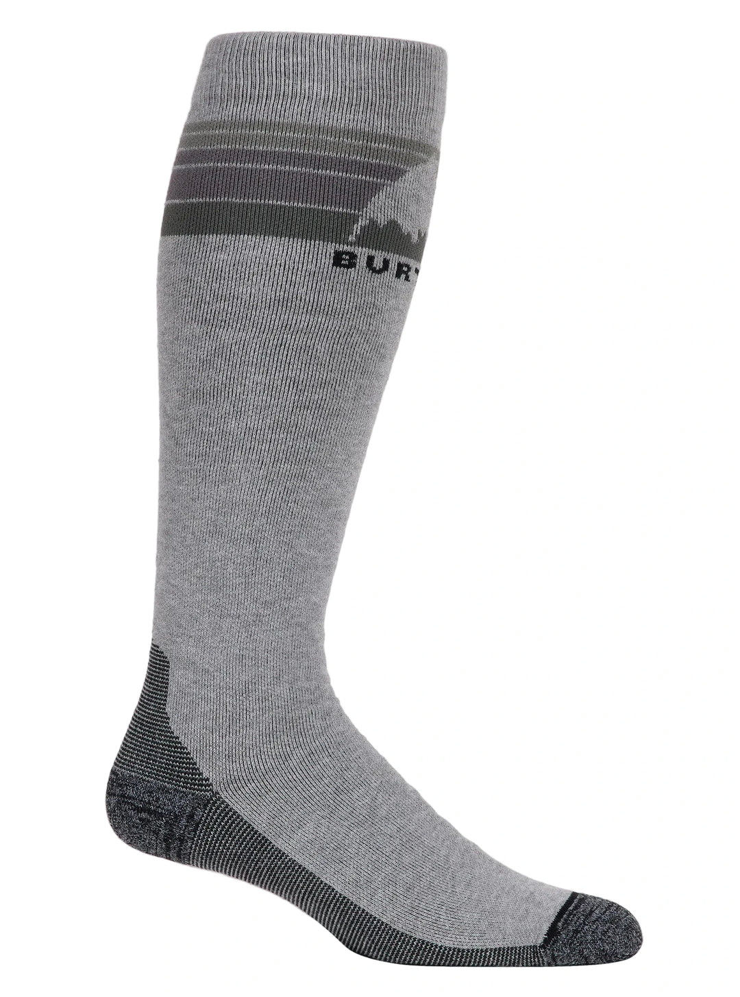 2026 Burton Mens Emblem Midweight Socks - Gray Heather