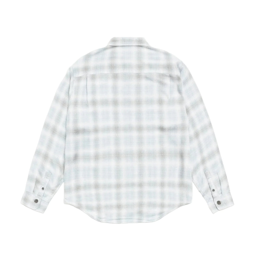 Stussy Matthew Plaid LS Shirt - Light Blue
