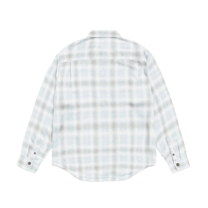 Stussy Matthew Plaid LS Shirt - Light Blue