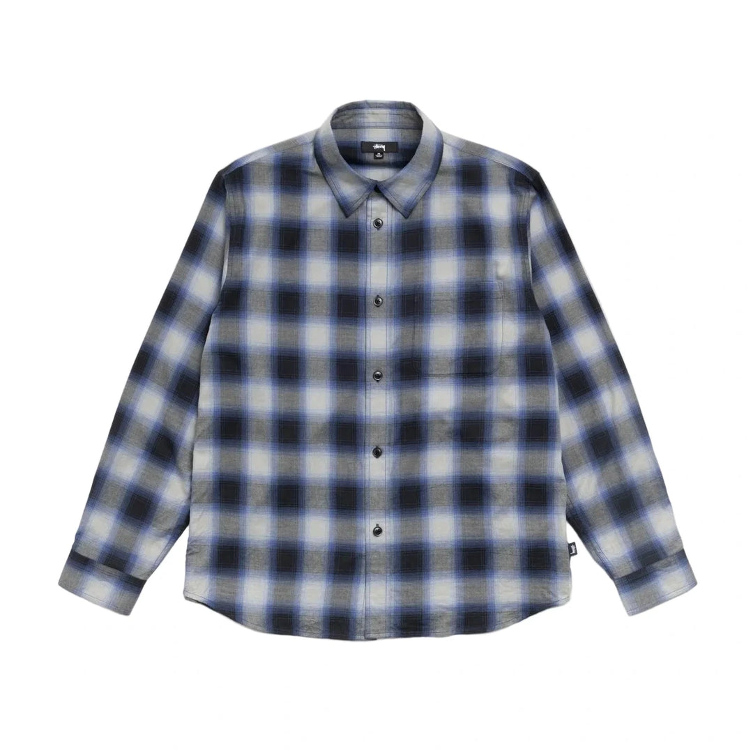 Stussy Beach Ombre Plaid Shirt - Black