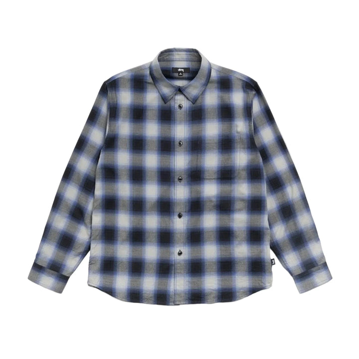 Stussy Beach Ombre Plaid Shirt - Black