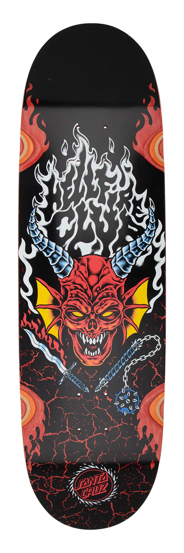 Santa Cruz Stranger Things Hellfire Club Flames - 9.0