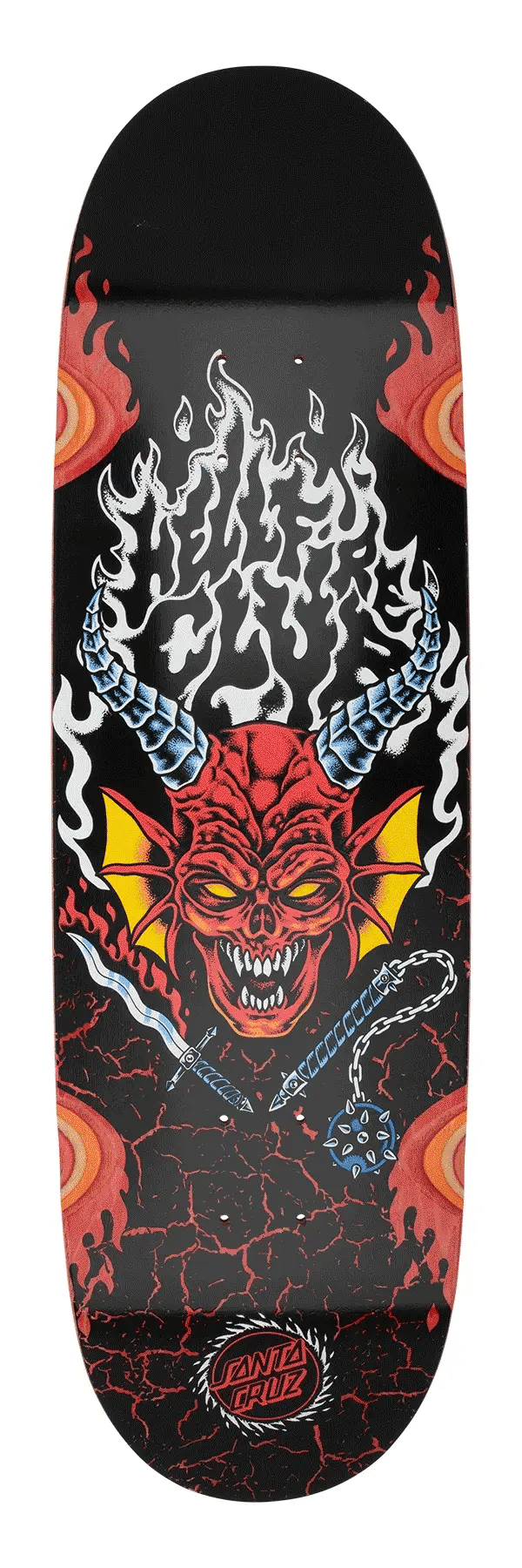 Santa Cruz Stranger Things Hellfire Club Flames - 9.0