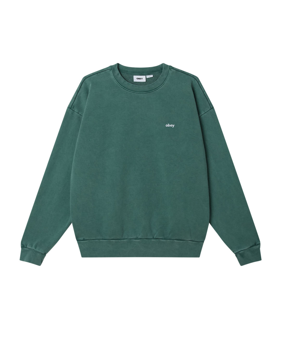 Obey Lowercase Pigment Crew - Pine Needle