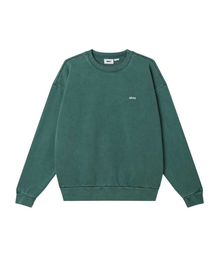 Obey Lowercase Pigment Crew - Pine Needle
