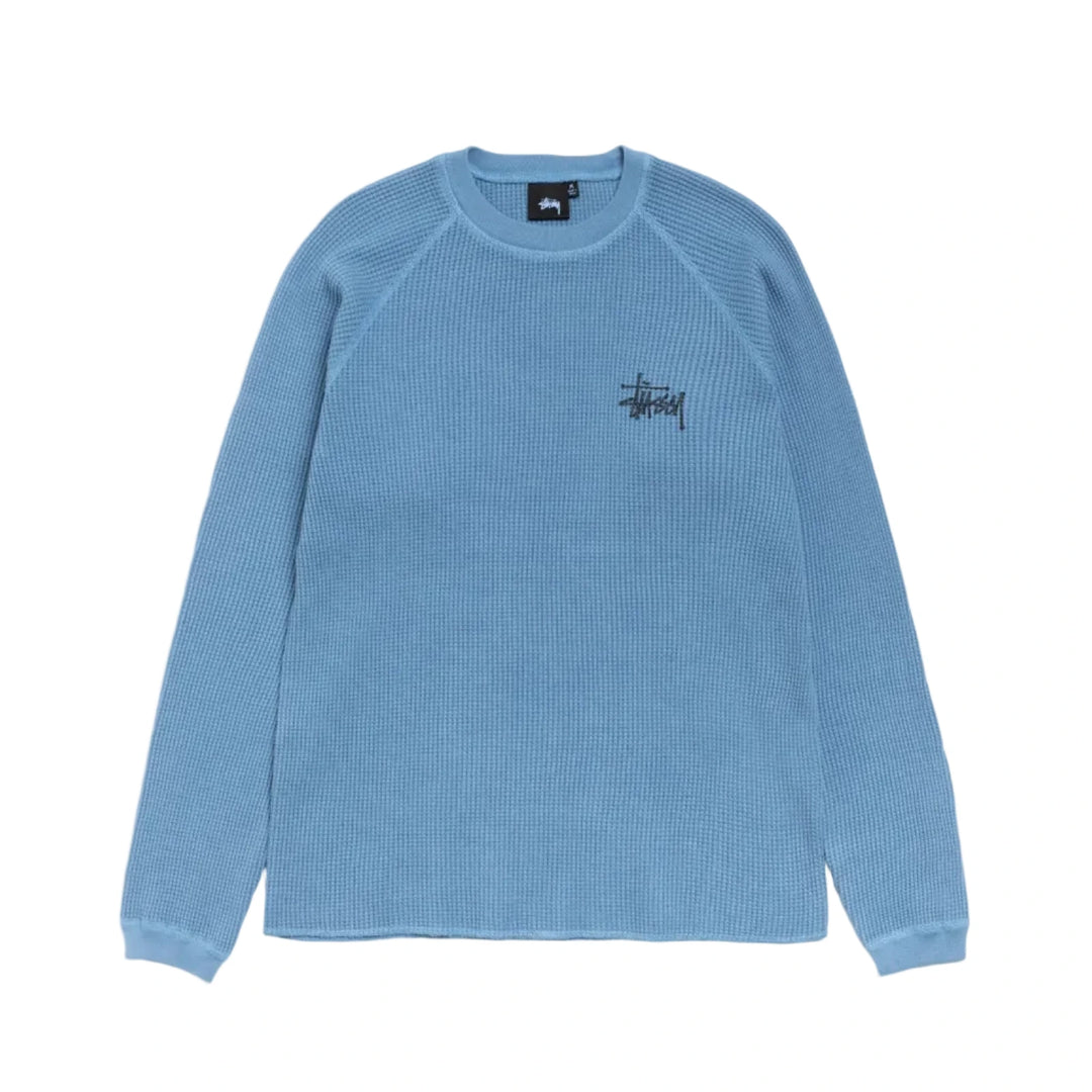 Stussy Basic Raglan Thermal - Dust Blue
