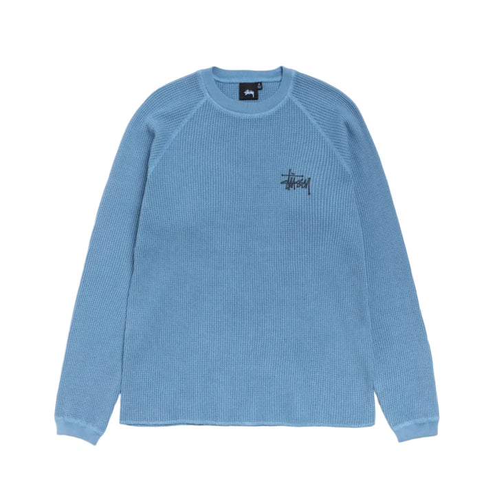 Stussy Basic Raglan Thermal - Dust Blue