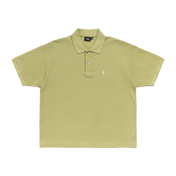 Stussy Classic Pique Polo - Leaf
