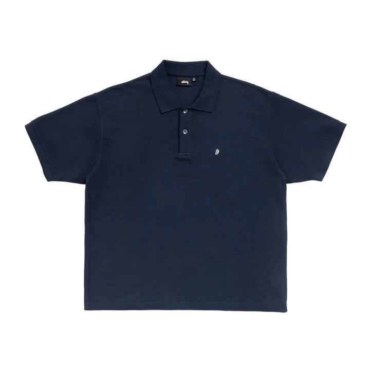 Stussy Classic Pique Polo - Navy