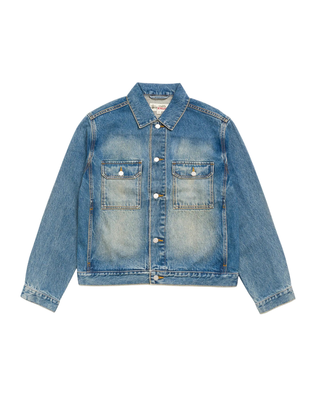 Stussy Trucker Denim - Dark Wash Indigo