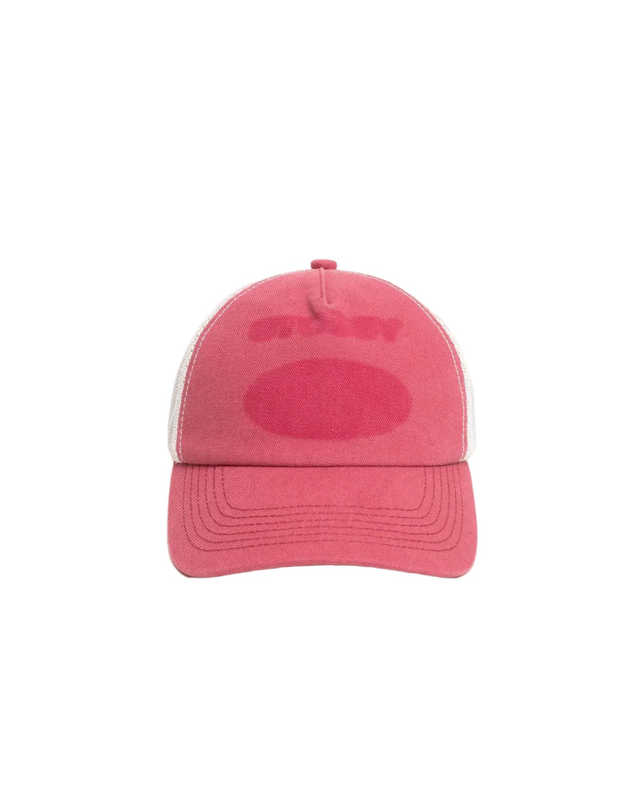 Stussy HC Ghost Logo Trucker - Red