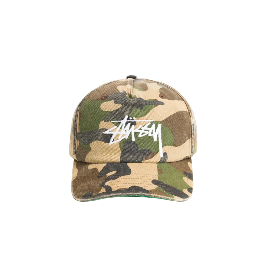 Stussy Big Stock Mid-Depth Snapback - Camo