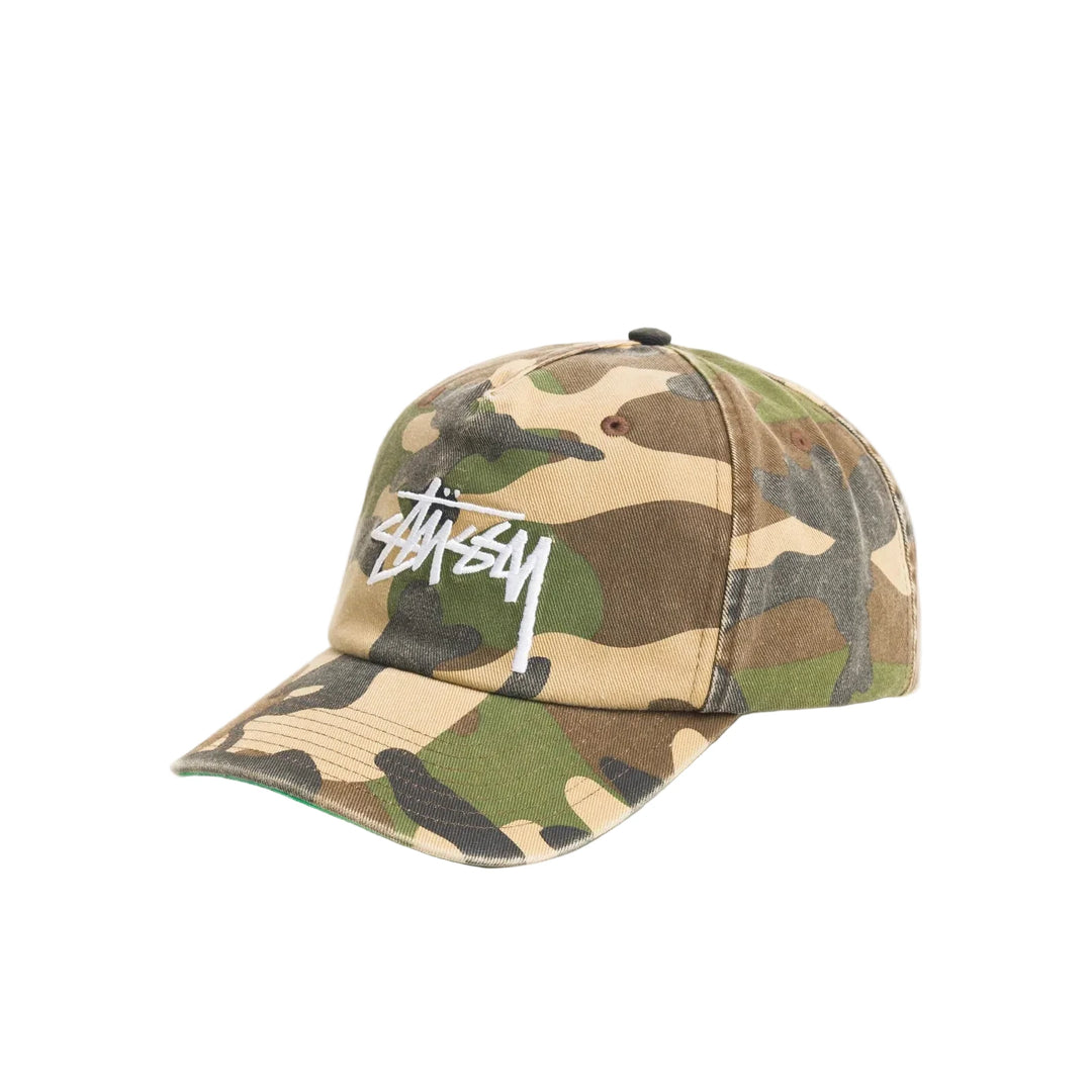 Stussy Big Stock Mid-Depth Snapback - Camo
