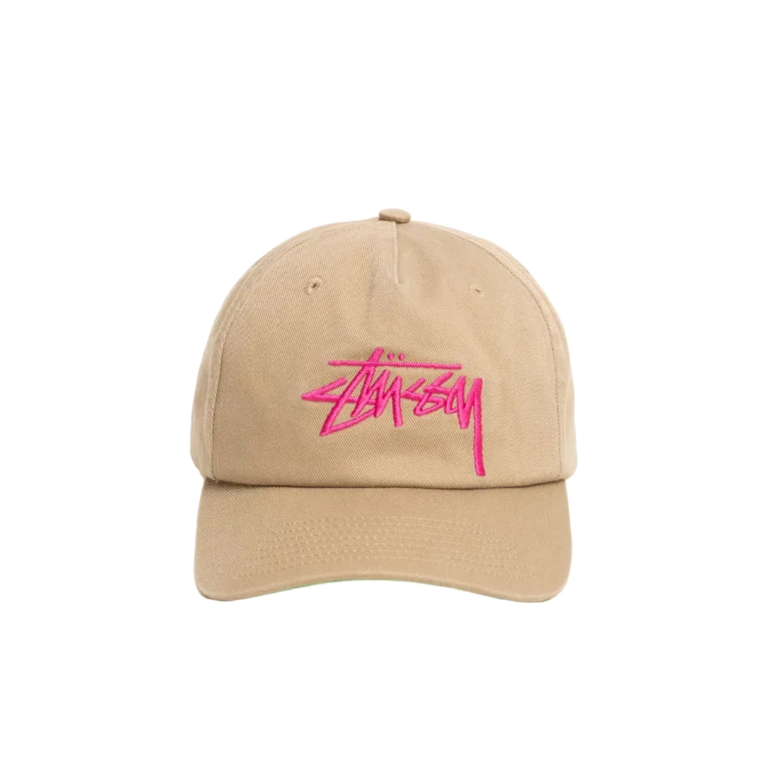 Stussy Mid-Depth Big Stock Snapback - Khaki