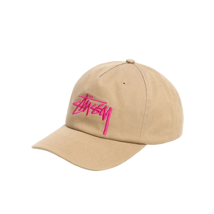 Stussy Mid-Depth Big Stock Snapback - Khaki