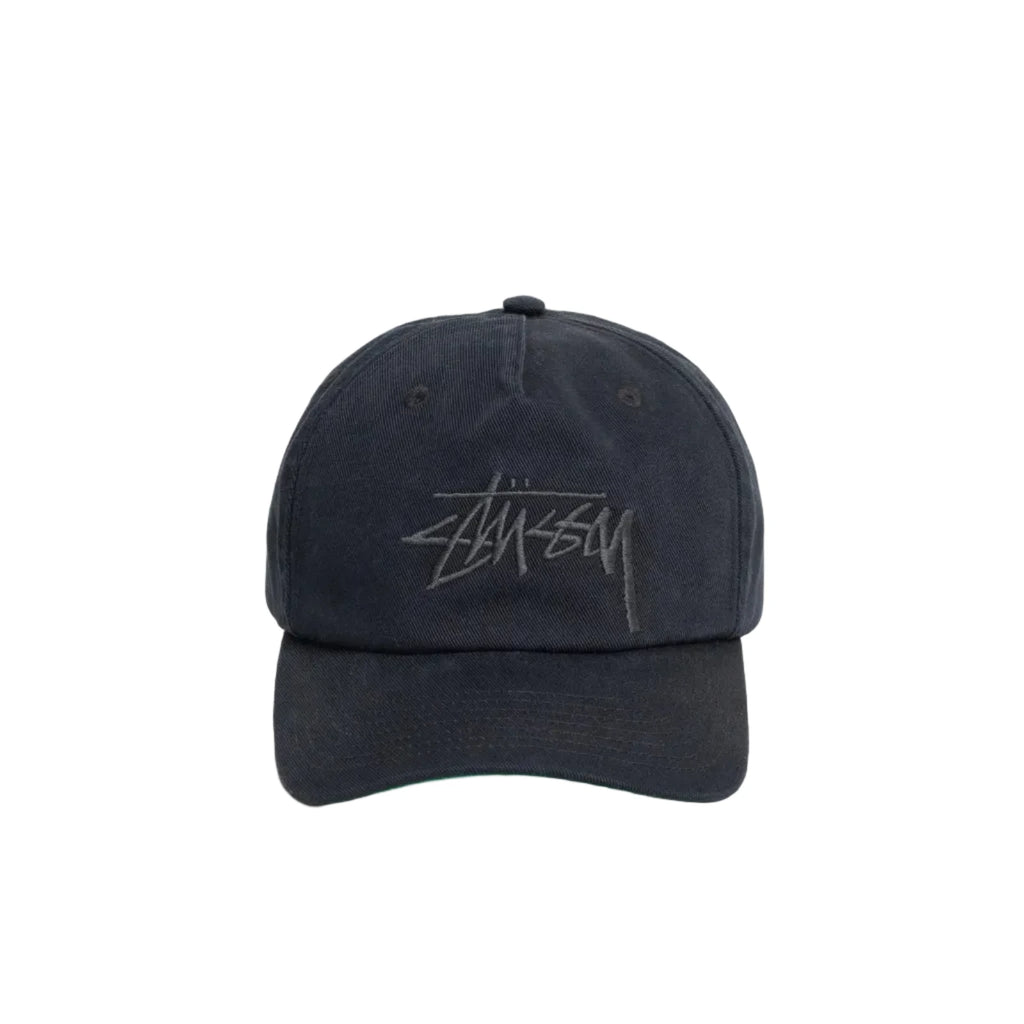 Stussy Mid-Depth Big Stock Snapback - Navy Eclipse – Civil