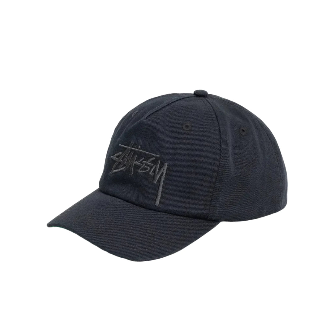 Stussy Mid-Depth Big Stock Snapback - Navy Eclipse