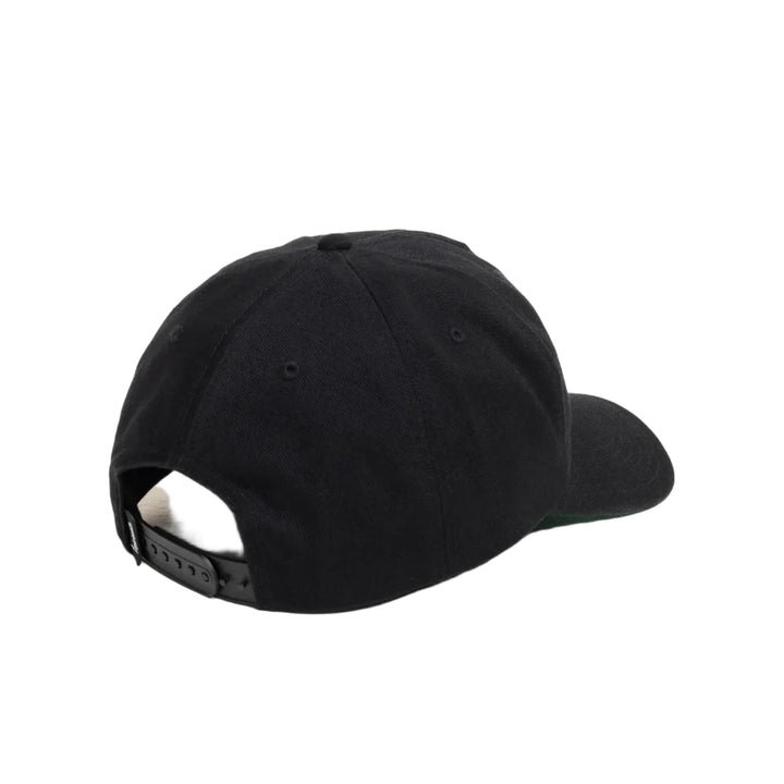 Stussy Mid-Depth Big Stock Snapback - Shadow Black