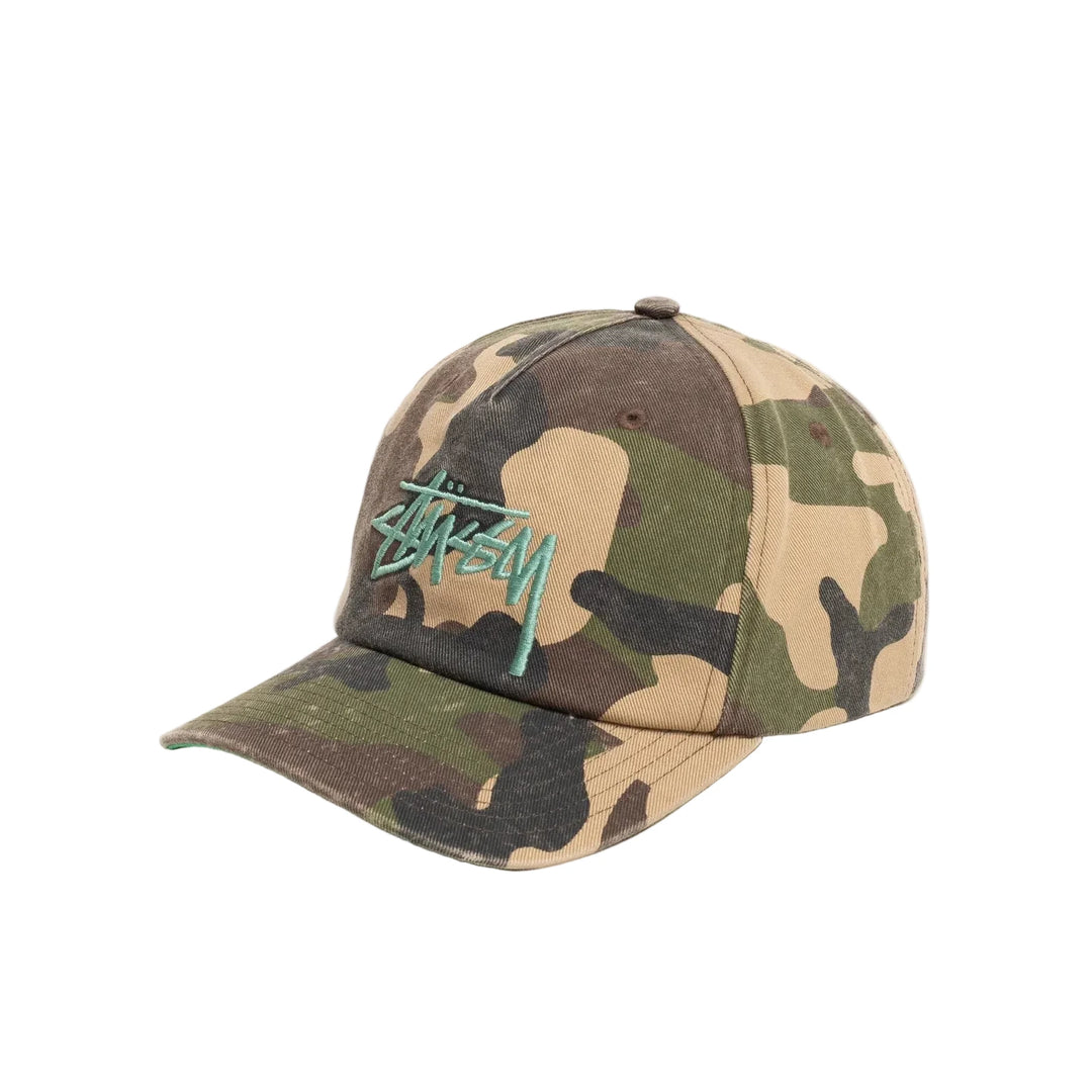Stussy Big Stock Mid-Depth Snapback - Camo