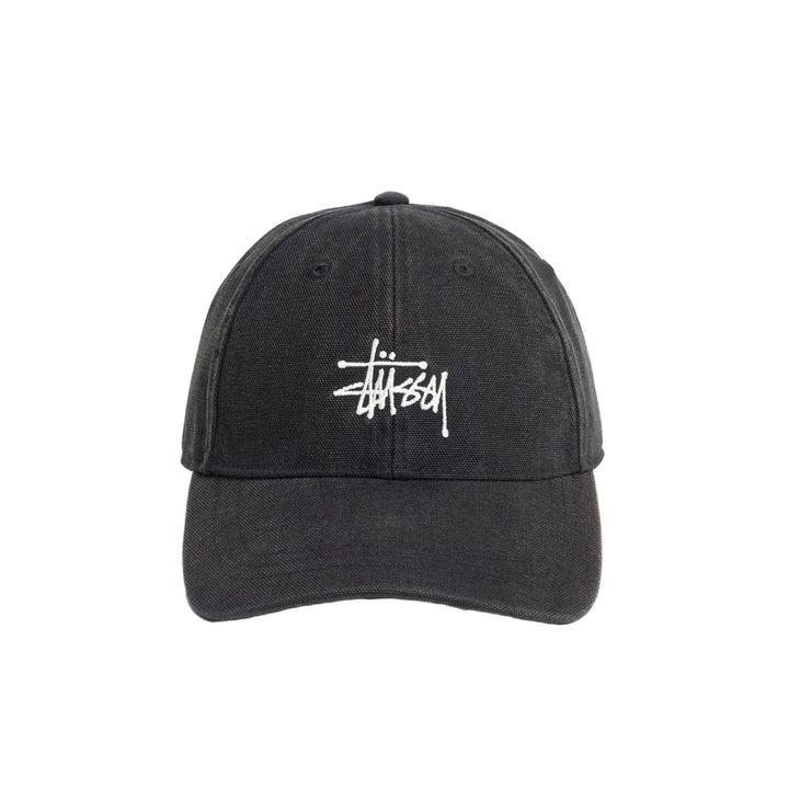 Stussy LP Washed Basic Canvas Cap - Black