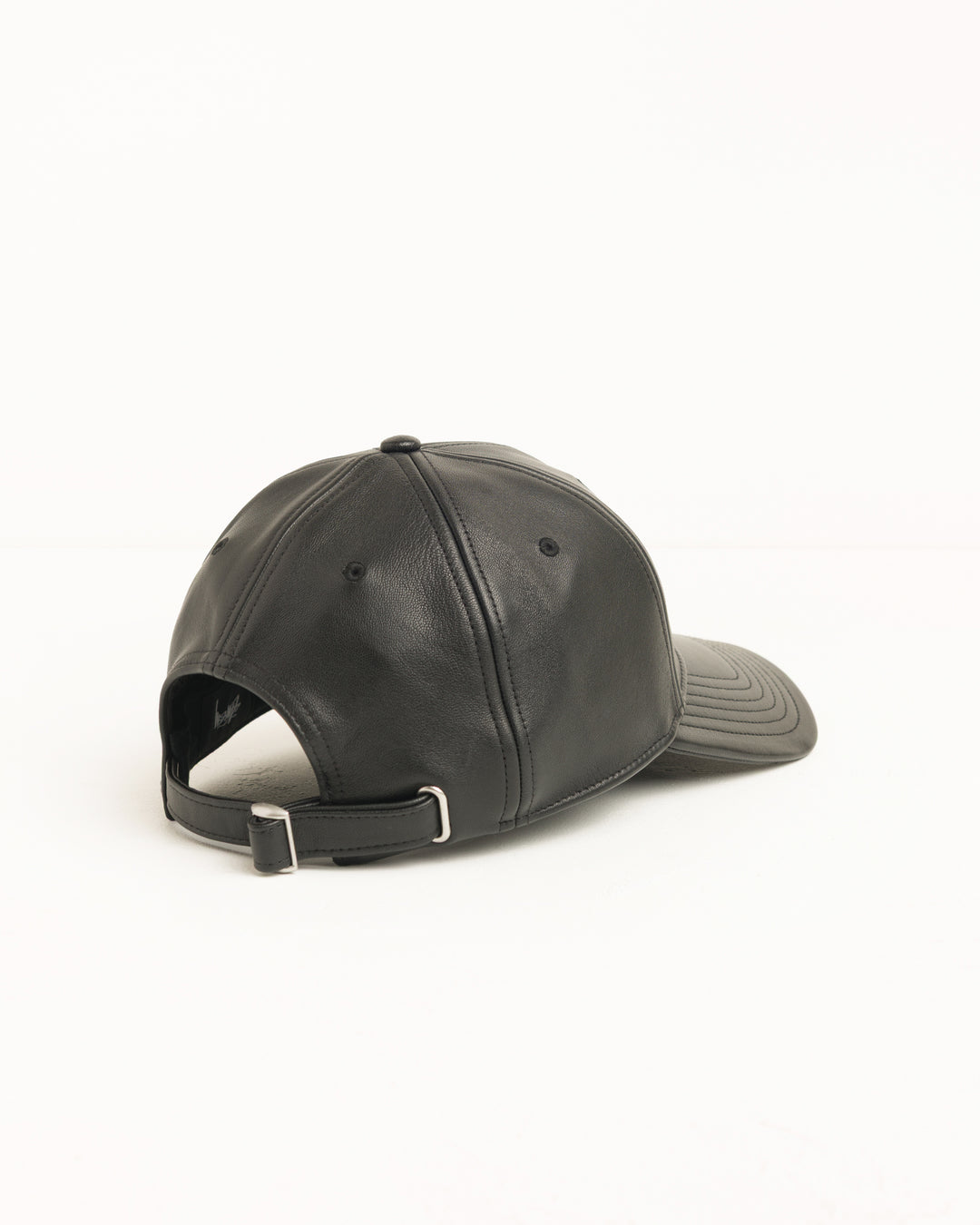 Stussy LP Leather Strapback Cap - Black