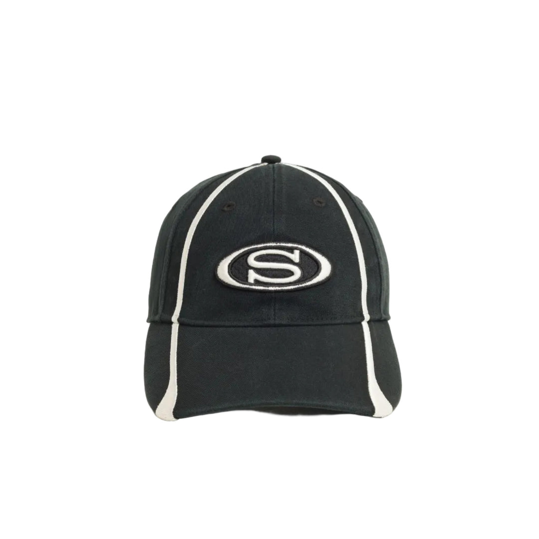 Stussy LP S Oval Strapback Cap - Black