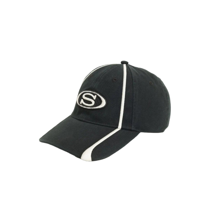 Stussy LP S Oval Strapback Cap - Black