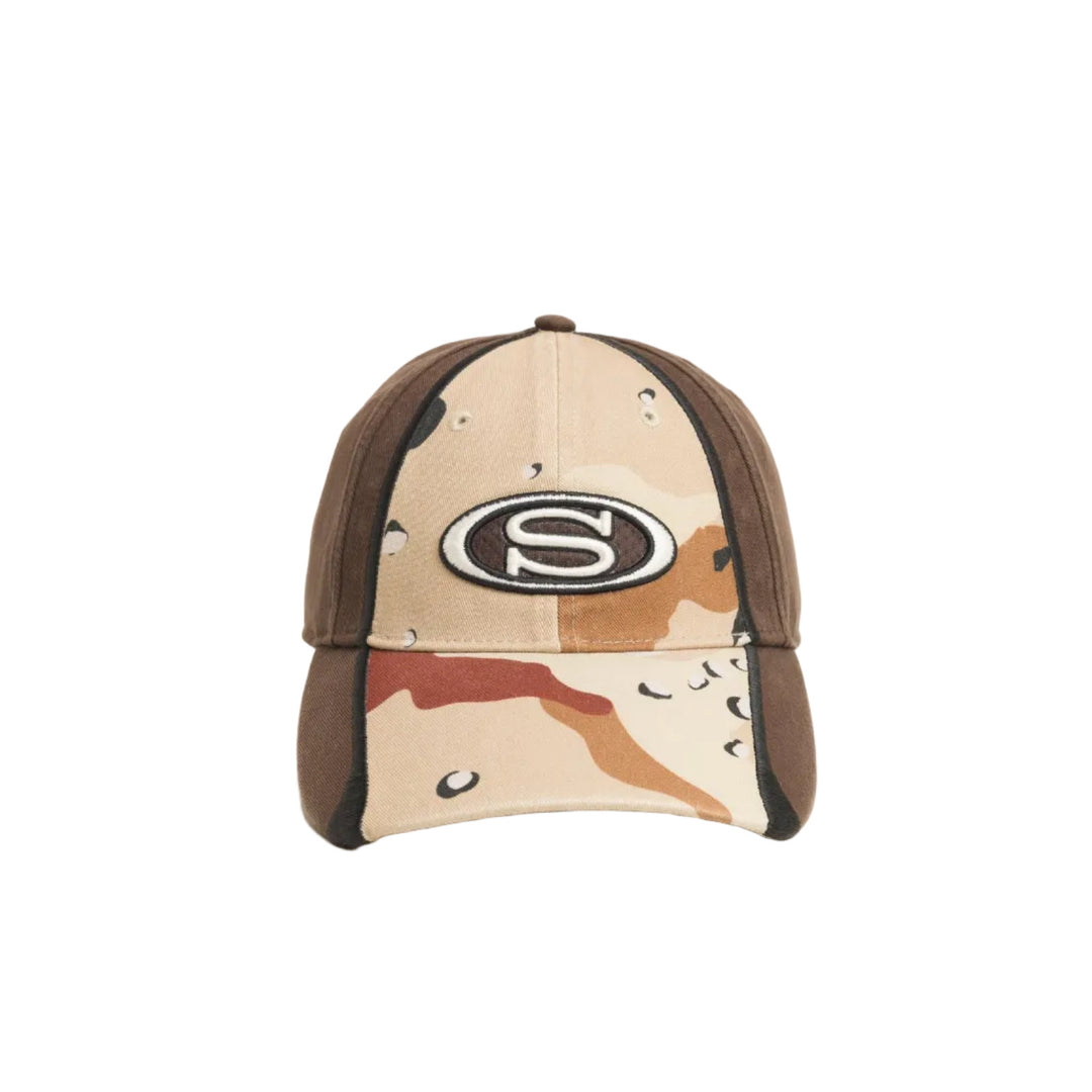 Stussy LP S Oval Strapback Cap - Desert Camo