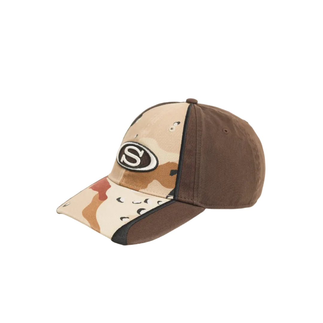 Stussy LP S Oval Strapback Cap - Desert Camo