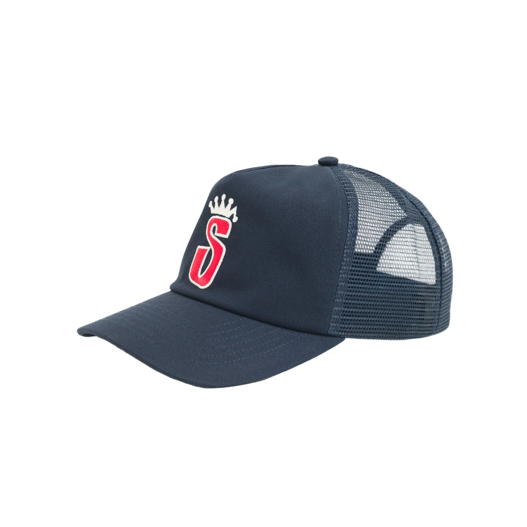 Stussy Trucker S Crown Cap - Navy