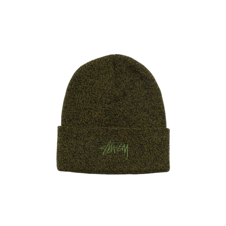Stussy Stock Cuff Beanie - Marled Olive