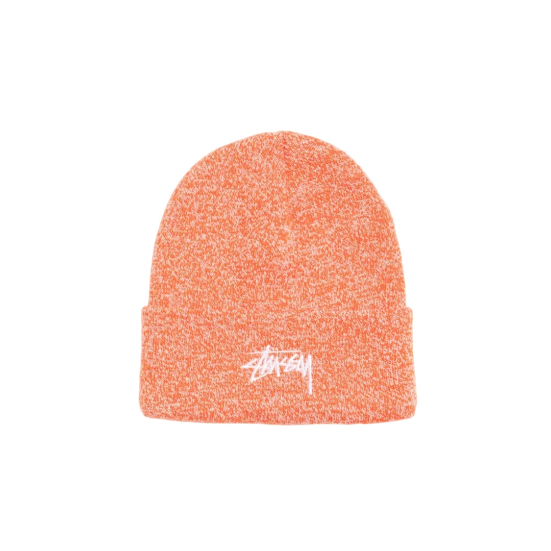 Stussy Stock Cuff Beanie - Marled Orange
