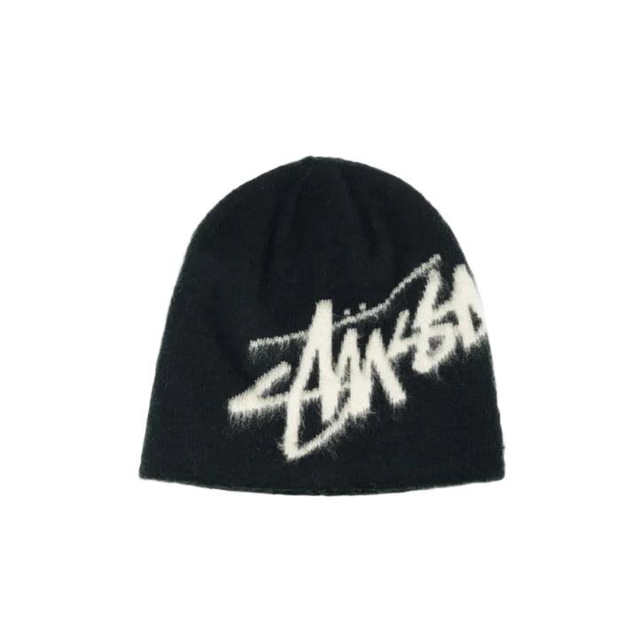 Stussy Brushed Out Stock Skullcap - Black