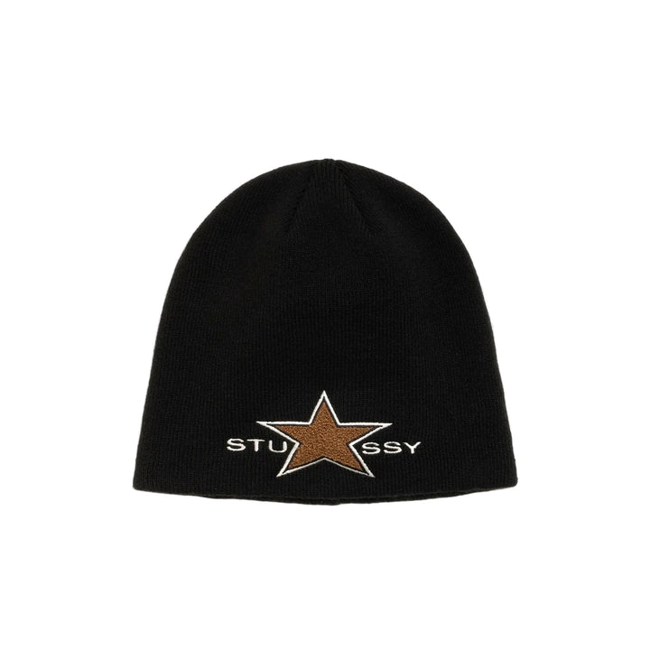 Stussy Star Patch Skullcap - Black