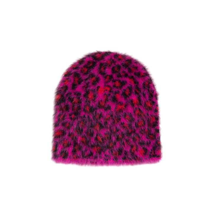 Stussy Leopard Pattern Skullcap - Pink