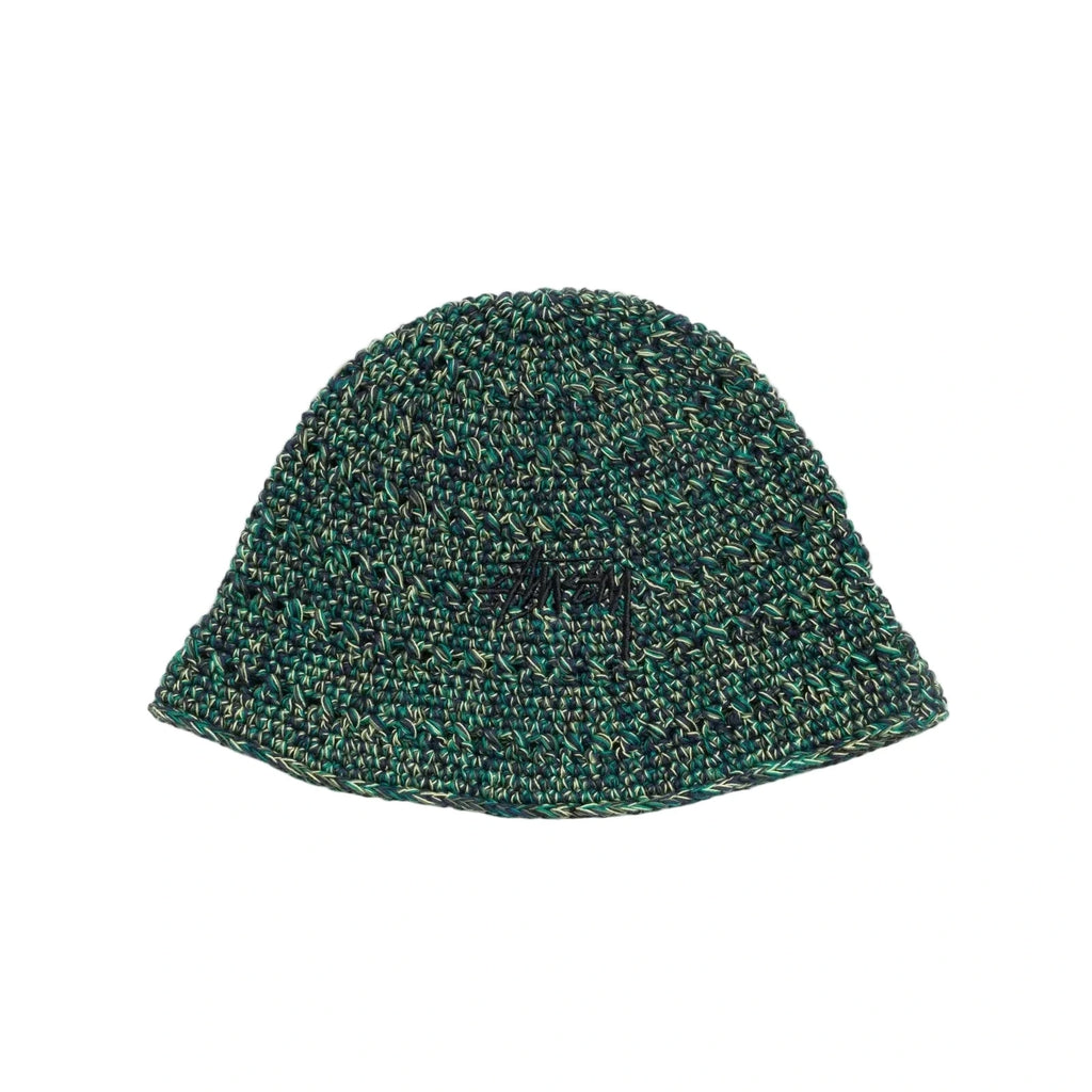 Stussy Hemp Stock Knit Bucket Hat - Multi Green – Civil