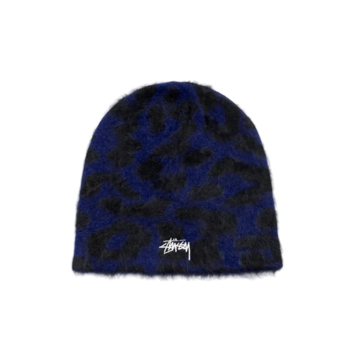 Stussy Cashmere Leopard Skullcap - Royal
