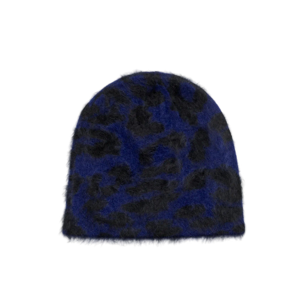 Stussy Cashmere Leopard Skullcap - Royal