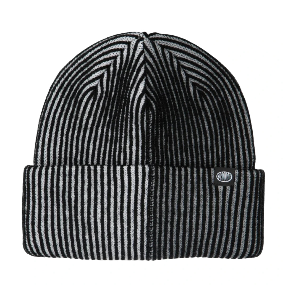 Corduroy 50/50 Cord Beanie - Black
